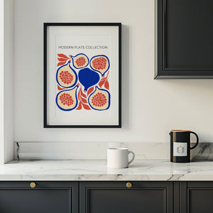 Pomegranate Plate Collection Plakat - 21 x 29.7 cm - Nellastore