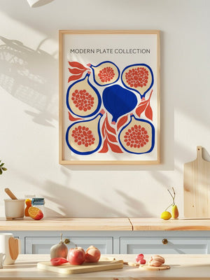 Pomegranate Plate Collection Plakat - 21 x 29.7 cm - Nellastore