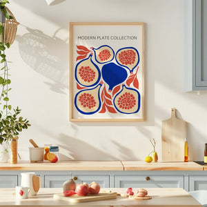 Pomegranate Plate Collection Plakat - 21 x 29.7 cm - Nellastore