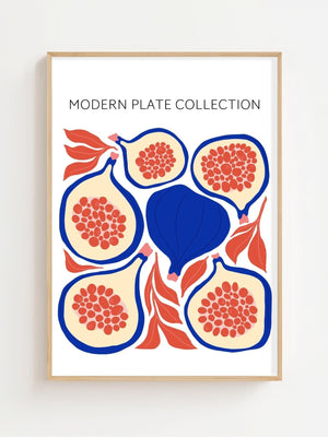 Pomegranate Plate Collection Plakat - 21 x 29.7 cm - Nellastore