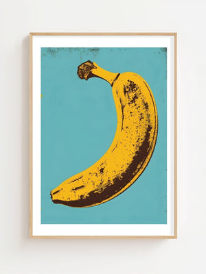 Pop Art Banana Plakat - 21 x 29.7 cm (A4) - Nellastore