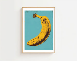 Pop Art Banana Plakat - 21 x 29.7 cm (A4) - Nellastore