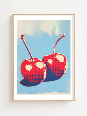 Pop Art Cherries Plakat - 21 x 29.7 cm (A4) - Nellastore