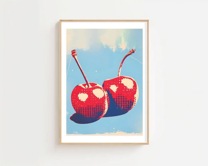 Pop Art Cherries Plakat - 21 x 29.7 cm (A4) - Nellastore
