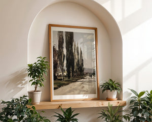 Poplar Tree Avenue Plakat - 21 x 29.7 cm (A4) - Nellastore