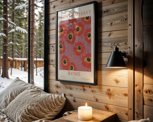 Poppy Pattern Plakat - 21 x 29.7 cm (A4) - Nellastore