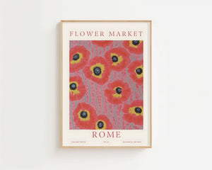 Poppy Pattern Plakat - 21 x 29.7 cm (A4) - Nellastore
