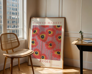 Poppy Pattern Plakat - 21 x 29.7 cm (A4) - Nellastore
