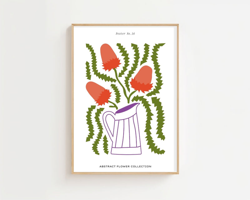 Poster No.16 Bloom Pitcher Plakat - 21 x 29.7 cm - Nellastore
