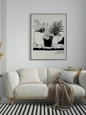 Potted Plants Landscape Plakat - 21 x 29.7 cm - Nellastore
