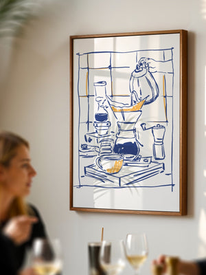 Pour Over Morning Plakat - 21 x 29.7 cm - Nellastore