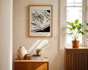 Pressed Flowers Book Plakat - 21 x 29.7 cm - Nellastore