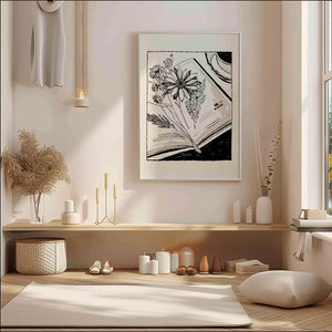 Pressed Flowers Book Plakat - 21 x 29.7 cm - Nellastore