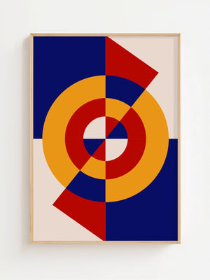 Primary Circle Spiral Plakat - 21 x 29.7 cm - Nellastore