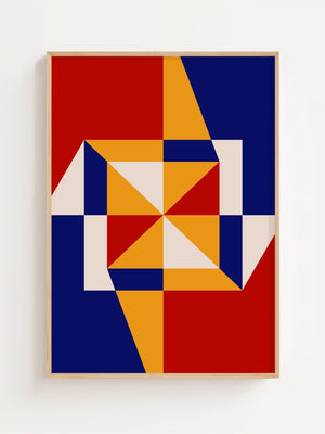 Primary Structure Bauhaus Plakat - 21 x 29.7 cm - Nellastore