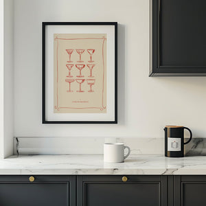 Print Collection Glassware Plakat - 21 x 29.7 cm - Nellastore