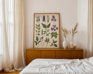Purple Wildflowers Plakat - 21 x 29.7 cm (A4) - Nellastore