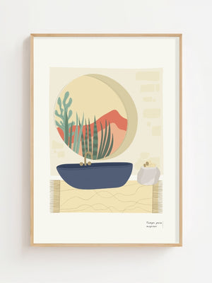 Quiet Basin View Plakat - 21 x 29.7 cm - Nellastore