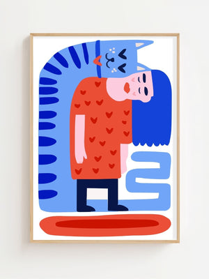 Quiet Embrace Plakat - 21 x 29.7 cm - Nellastore