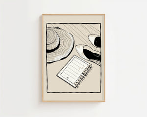 Quiet Notes Plakat - 21 x 29.7 cm - Nellastore