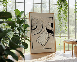 Quiet Notes Plakat - 21 x 29.7 cm - Nellastore