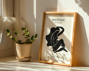 Reclining Black Figure Plakat - 21 x 29.7 cm (A4) - Nellastore
