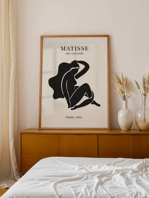 Reclining Black Figure Plakat - 21 x 29.7 cm (A4) - Nellastore
