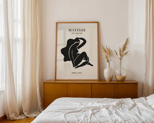 Reclining Black Figure Plakat - 21 x 29.7 cm (A4) - Nellastore