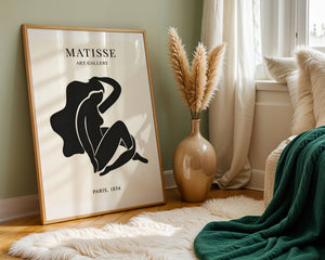 Reclining Black Figure Plakat - 21 x 29.7 cm (A4) - Nellastore