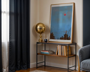 Red Balloon Sky Plakat - 21 x 29.7 cm (A4) - Nellastore