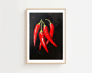 Red Chili Peppers Plakat - 21 x 29.7 cm (A4) - Nellastore