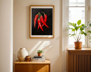 Red Chili Peppers Plakat - 21 x 29.7 cm (A4) - Nellastore