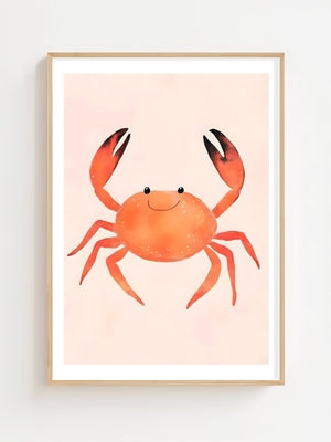 Red Crab Plakat - 21 x 29.7 cm (A4) - Nellastore