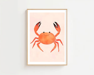 Red Crab Plakat - 21 x 29.7 cm (A4) - Nellastore