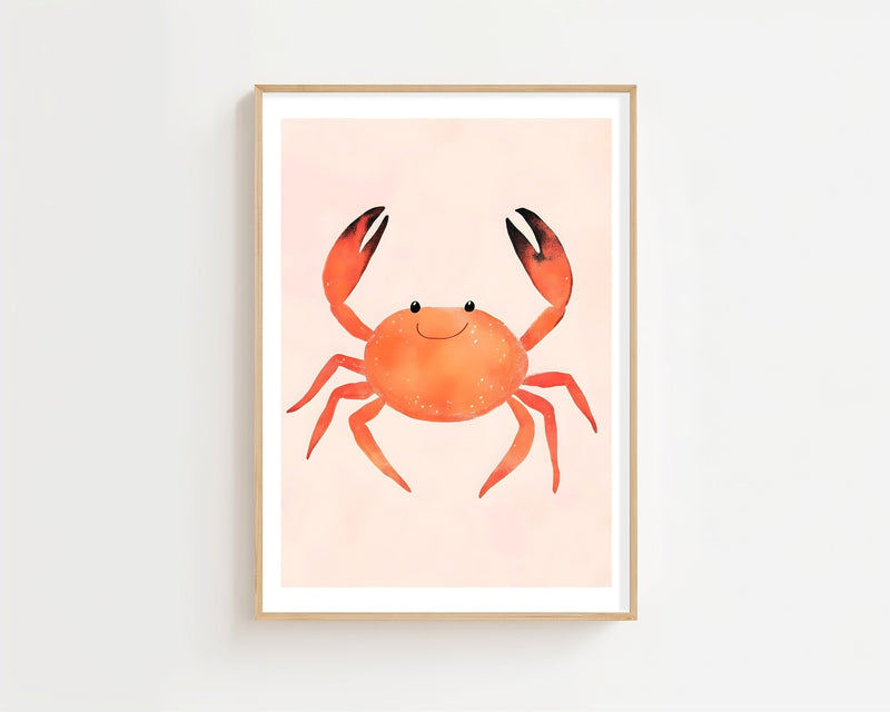 Red Crab Plakat - 21 x 29.7 cm (A4) - Nellastore