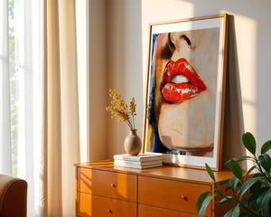 Red Gloss Plakat - 21 x 29.7 cm (A4) - Nellastore