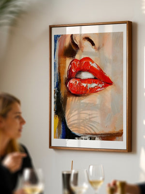Red Gloss Plakat - 21 x 29.7 cm (A4) - Nellastore
