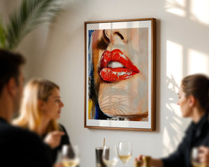Red Gloss Plakat - 21 x 29.7 cm (A4) - Nellastore