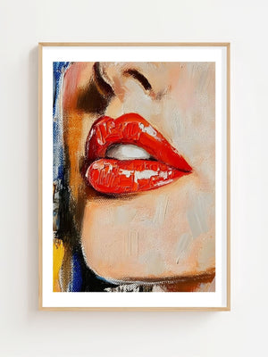 Red Gloss Plakat - 21 x 29.7 cm (A4) - Nellastore