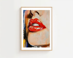 Red Gloss Plakat - 21 x 29.7 cm (A4) - Nellastore