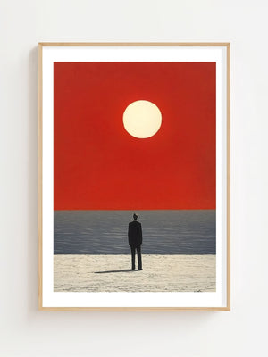 Red Horizon Plakat - 21 x 29.7 cm (A4) - Nellastore