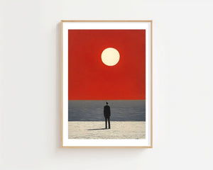 Red Horizon Plakat - 21 x 29.7 cm (A4) - Nellastore