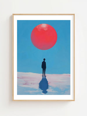 Red Moon Rising Plakat - 21 x 29.7 cm (A4) - Nellastore