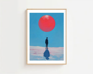 Red Moon Rising Plakat - 21 x 29.7 cm (A4) - Nellastore