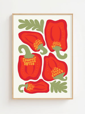 Red Pepper Harvest Plakat - 21 x 29.7 cm - Nellastore