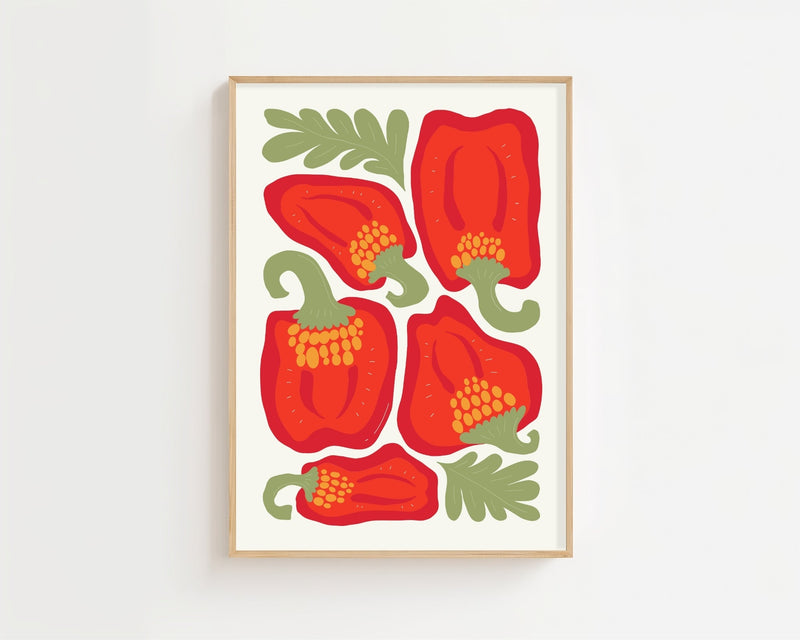 Red Pepper Harvest Plakat - 21 x 29.7 cm - Nellastore