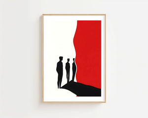 Red Shadow Trio Plakat - 21 x 29.7 cm (A4) - Nellastore