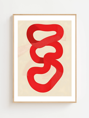 Red Tangle Plakat - 21 x 29.7 cm (A4) - Nellastore