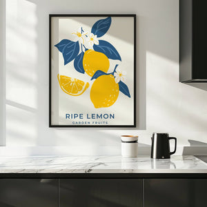 Ripe Lemon Garden Plakat - 21 x 29.7 cm - Nellastore