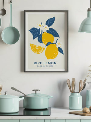 Ripe Lemon Garden Plakat - 21 x 29.7 cm - Nellastore